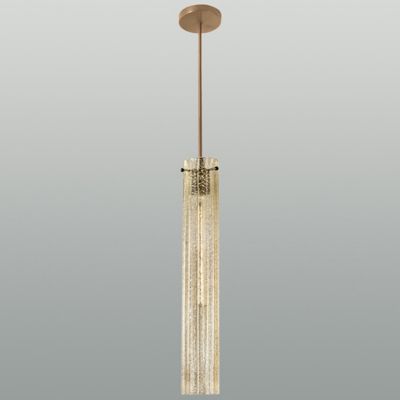 ILEX Libro Glass Mini Pendant Light with Cord - Color: Amber - Size: 1 ligh