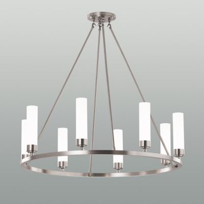 ILEX Poehlmann Ring Pendant Light - Color: Silver - Size: 8 light - PRP-TU-