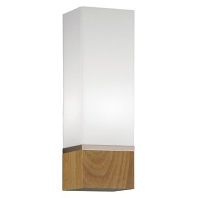 ILEX Cube Wide Wall Sconce - Color: Brown - Size: 1 light - CUBW-WM-AC-SBHO