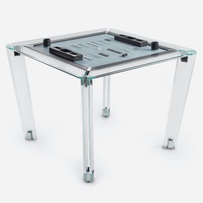 IMP2465077 Impatia Tuttuno Backgammon Table - Color: Clear -  sku IMP2465077