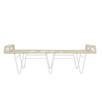 Innit Designs Pelopin Bench - Color: White - i26-02-27