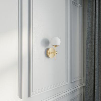 Intueri Light Pure Wall Sconce - Color: Brass - Size: 1 light - W1-1LU-BBBB