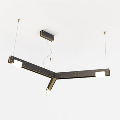 Intueri Light Cubi LED Linear Chandelier - Color: White - Size: Large - 03.