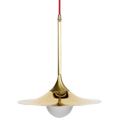 Intueri Light Solo Pendant with Disc - Color: Brass - SS1-1015RED