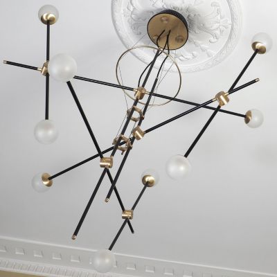 Intueri Light Bullarum ST-9 Chandelier - Color: Metallics - Size: 9 light -