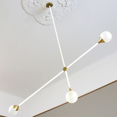 Intueri Light Bullarum SI-3 Chandelier - Color: White - Size: 3 light - SI-