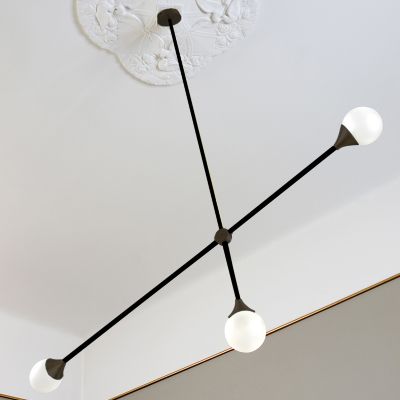 Intueri Light Bullarum SI-3 Chandelier - Color: Black - Size: 3 light - SI-