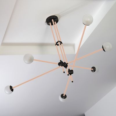 Intueri Light Bullarum SI-6 Chandelier - Color: Metallics - SI-6-COP/PDB