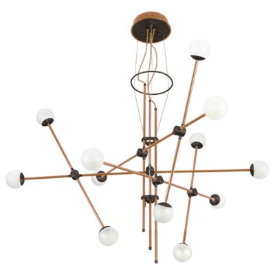 Intueri Light Bullarum ST-12 Chandelier - Color: Metallics - Size: 12 light