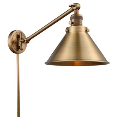 Alder & Ore Zachary Swing Arm Wall Sconce - Color: Brass - Size: Medium