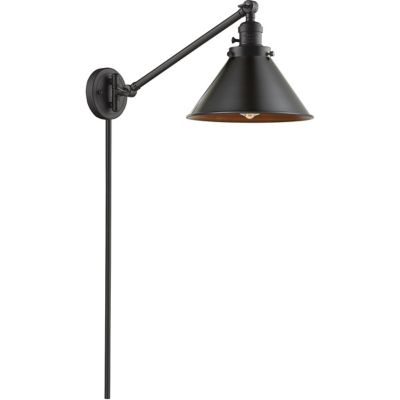 Alder & Ore Calen Swing Arm Plug-In Wall Sconce - Color: Bronze - Size: 1 light