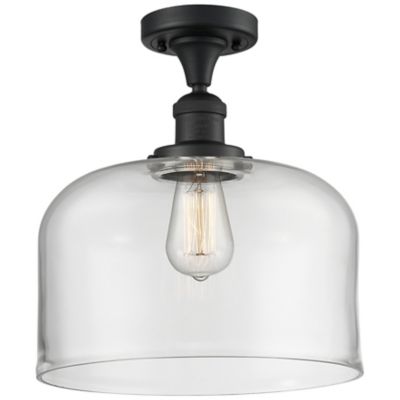 Alder & Ore Moriah Semi-Flushmount Light - Color: Black - Size: Large