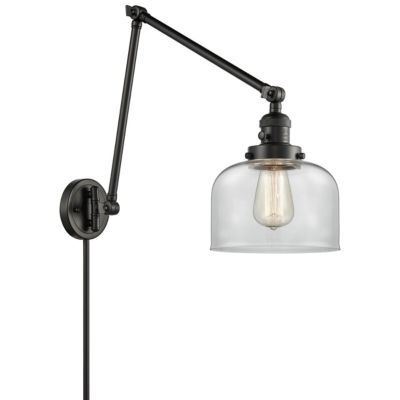 Alder & Ore Moriah Swing Arm Wall Sconce - Color: Black - Size: 1 light