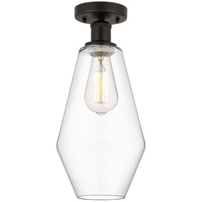 Alder & Ore Coco Long Semi-Flushmount Light - Color: Clear - Size: 1 light