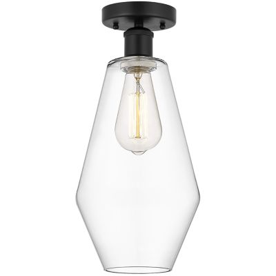 Alder & Ore Coco Long Semi-Flushmount Light - Color: Clear - Size: 1 light