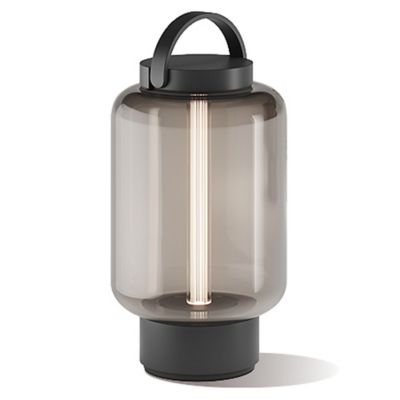 IP44.de Qu Outdoor Rechargeable LED Table Lamp - Color: Black - IP-93950-JB