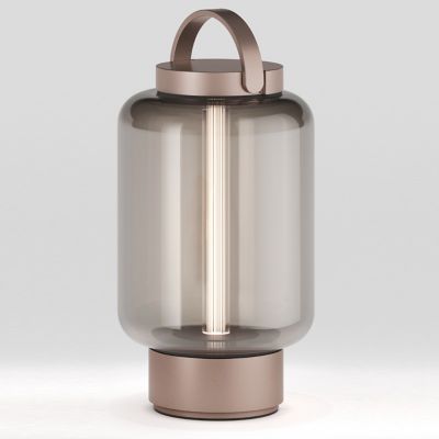 IP44.de Qu Outdoor Rechargeable LED Table Lamp - Color: Bronze - IP-93950-B