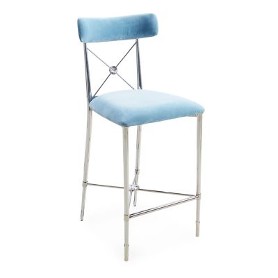 Jonathan Adler Rider Counter Stool - Color: Blue - 31728