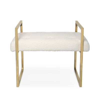 Jonathan Adler Beaumont Bench - Color: Cream - 31500