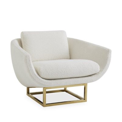 JAD2108138 Jonathan Adler Beaumont Lounge Chair - Color: Whit sku JAD2108138