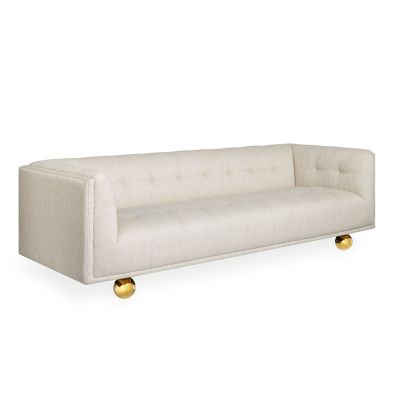 JAD2108229 Jonathan Adler Claridge Sofa - Color: White - 2856 sku JAD2108229