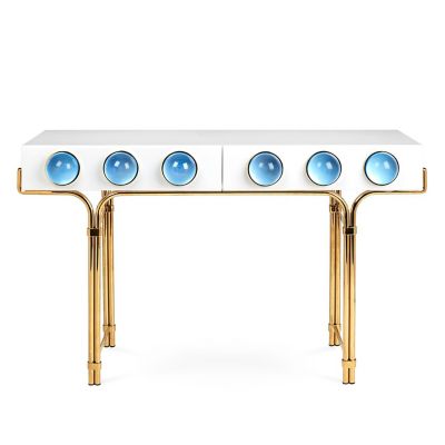 Jonathan Adler Globo Console - Color: White - 21724