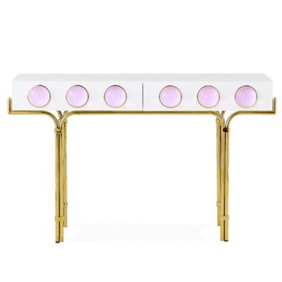 Jonathan Adler Globo Console - Color: White - 32890