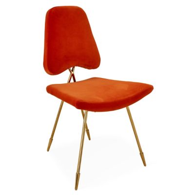 JAD2407743 Jonathan Adler Maxime Dining Chair - Color: Orange sku JAD2407743