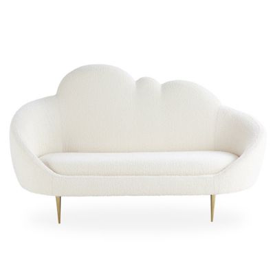 JAD2109369 Jonathan Adler Ether Settee - Color: White - 31512 sku JAD2109369