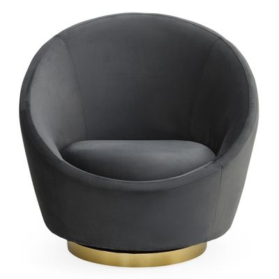 Jonathan Adler Ether Swivel Chair - Color: Grey - 32469