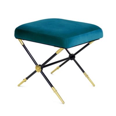 JAD2109913 Jonathan Adler Rider X-Bench - Color: Blue - 27711 sku JAD2109913