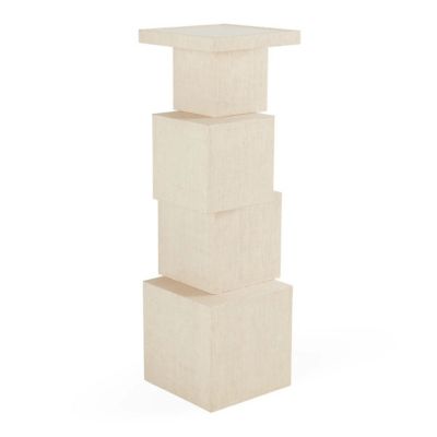 Jonathan Adler Cubist Pedestal - Color: Beige - 31704