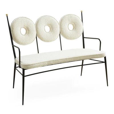 JAD2308000 Jonathan Adler Rondo Bench - Color: White - 31717 sku JAD2308000