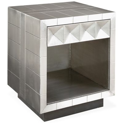 Jonathan Adler Talitha Bedside Table - Color: Silver - 30935