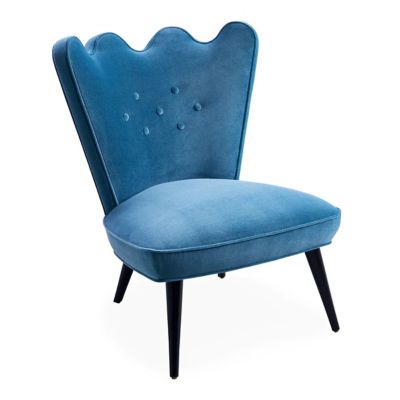 JAD2308083 Jonathan Adler Ripple Slipper Chair - Color: Blue  sku JAD2308083