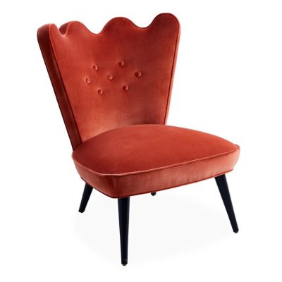 JAD2308084 Jonathan Adler Ripple Slipper Chair - Color: Red - sku JAD2308084