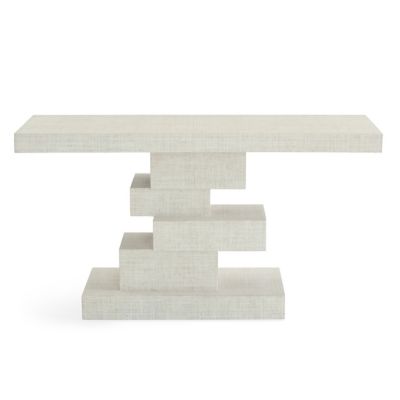 JAD2407792 Jonathan Adler Cubist Console Table - Color: White sku JAD2407792