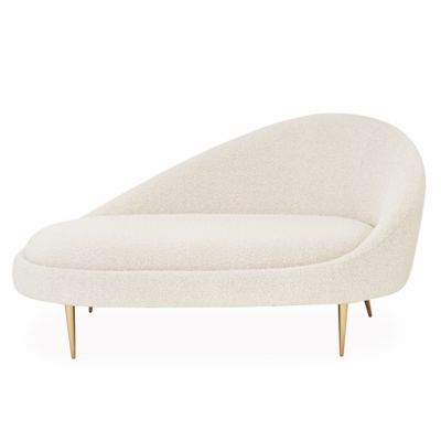 JAD2407796 Jonathan Adler Ether Chaise - Color: White - 32681 sku JAD2407796