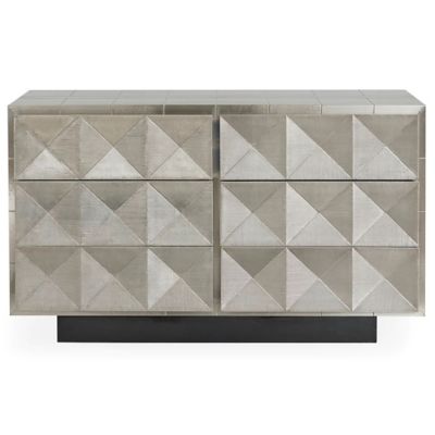 Jonathan Adler Talitha Six-Drawer Console - Color: Silver - 32578