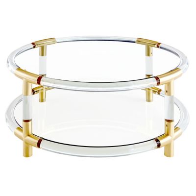 Jonathan Adler Jacques Round Cocktail Table - Color: Clear - 32275