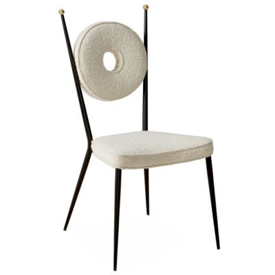 JAD2409063 Jonathan Adler Rondo Dining Chair - Color: White - sku JAD2409063