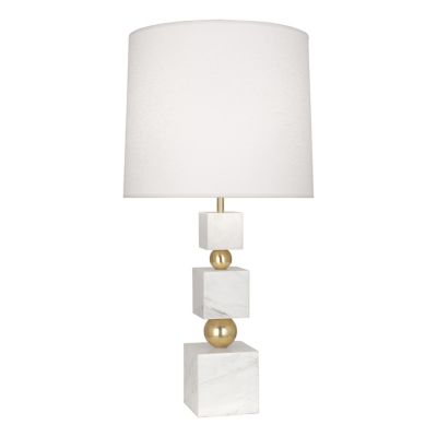 JAD2558281 Jonathan Adler Totem Table Lamp - Color: White - 3 sku JAD2558281