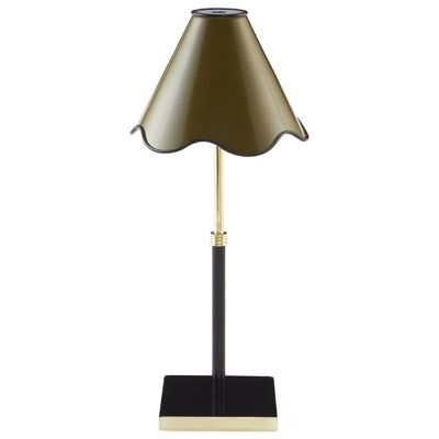 Jonathan Adler Ripple Rechargable Outdoor LED Table Lamp - Color: Green - 3