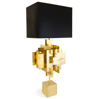 Jonathan Adler Puzzle Table Lamp - Color: Black - 24397