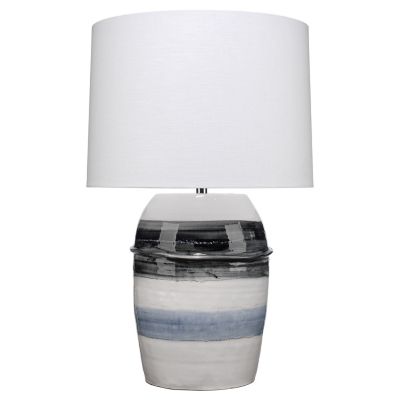 Jamie Young Co. Horizon Striped Table Lamp - Color: Grey - 9HORIZONGRBL