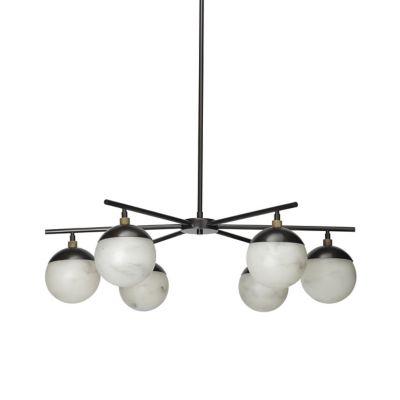 Jamie Young Co. Metro Chandelier - Color: Bronze - Size: 6 light - 5METR6-C