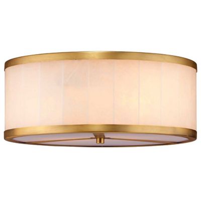 Jamie Young Co. Upsala Alabaster Flushmount Light - Color: White - Size: 1