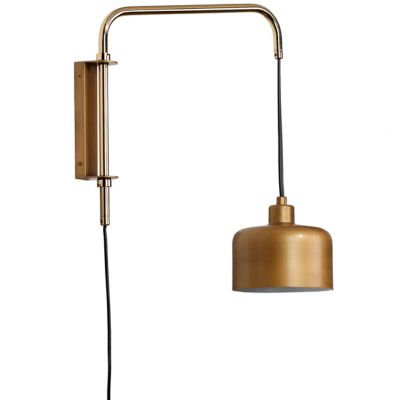 Jamie Young Co. Jeno Swing Arm Wall Sconce - Color: Brass - Size: Small - 4