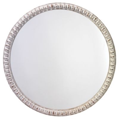 Jamie Young Co. Audrey Beaded Mirror - Color: White - 7AUDR-MIWH