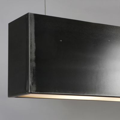 John Beck Steel Light Three Linear Chandelier - Color: Black - JBSL-LTNBS